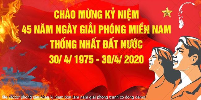 file vector phong san khau ki niem bon lam nam giai phong tranh co dong